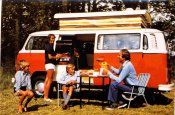 Gratulationskort - Husbil VW Kombi Devonette 1977