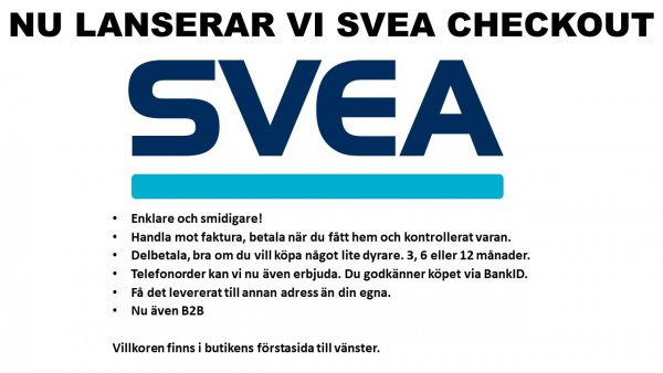 SVEA Checkout lanserad!
