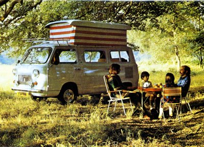 Gratulationskort - Husbil Fiat Farina by motor caravan conversions 1973