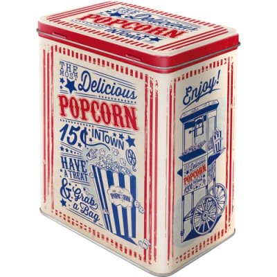 Plåtburk Popcorn retro vintage nostalgi